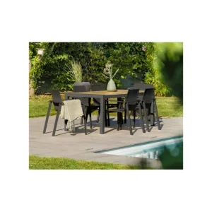 Table Helsinki aluminium et céramique Commande En Gros