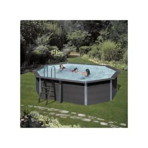 Promotion Saisonnière Piscine hors sol composite 5,24 x 3,86 x 1,24m