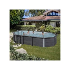 Piscine hors sol composite 6,64 x 3,86 x 1,24m Dernier Modèle