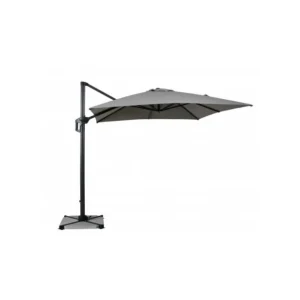 Parasol de jardin carré déporté et inclinable 2m50 DELORM Dernière Chance