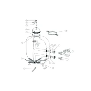11. Bague de traversée filtre sable Triton TR 100 TR 160 Colorado 22 et 31 Retour Gratuit