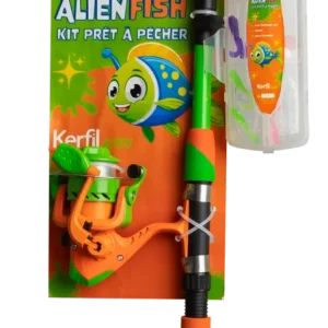 ENSEMBLE KIDS ALIENFISH TÉLESCOPIQUE 1.50 + BOITE A LEURRE+ MOULINET Bon Marché