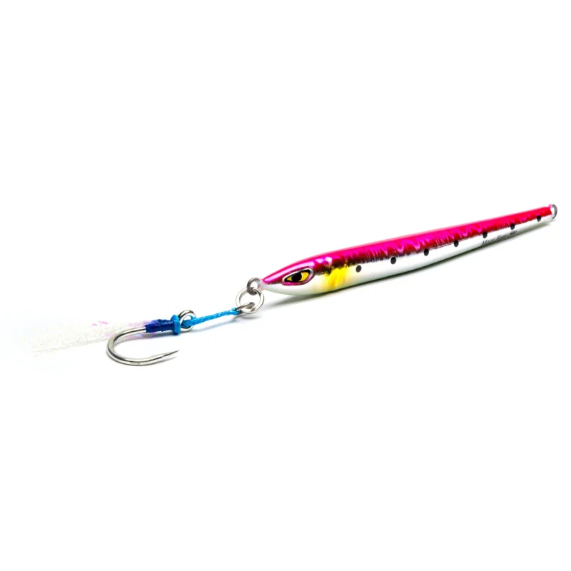 CUILLER JIG MUSTAD MOON RISER 150 G ROSE Bon Marché