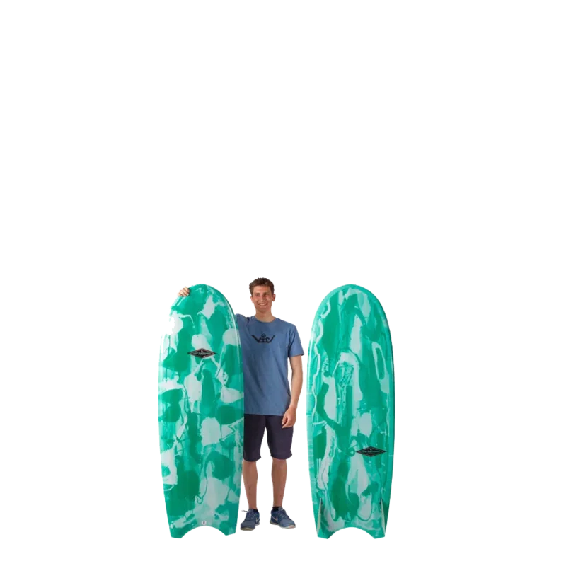 Satisfait Ou Remboursé Factory Surf 5‘3 Matata Simone PU Green Moon