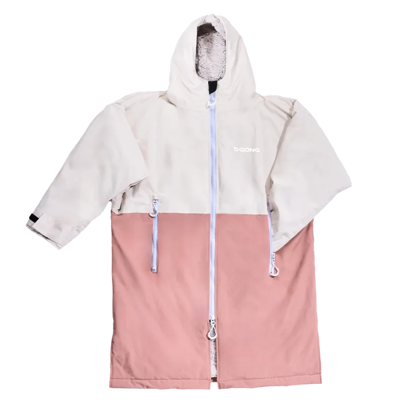 Jusqu'à Épuisement Des Stocks Pink / Cream Waterproof Dryfleece Poncho