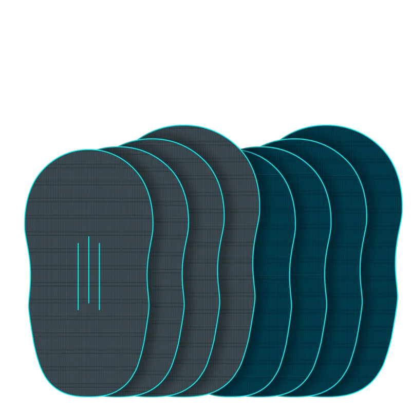 EVA Wingfoil Ridge Traction Pad Mint Shape - GREY / TURQUOISE Achetez Aujourd'hui