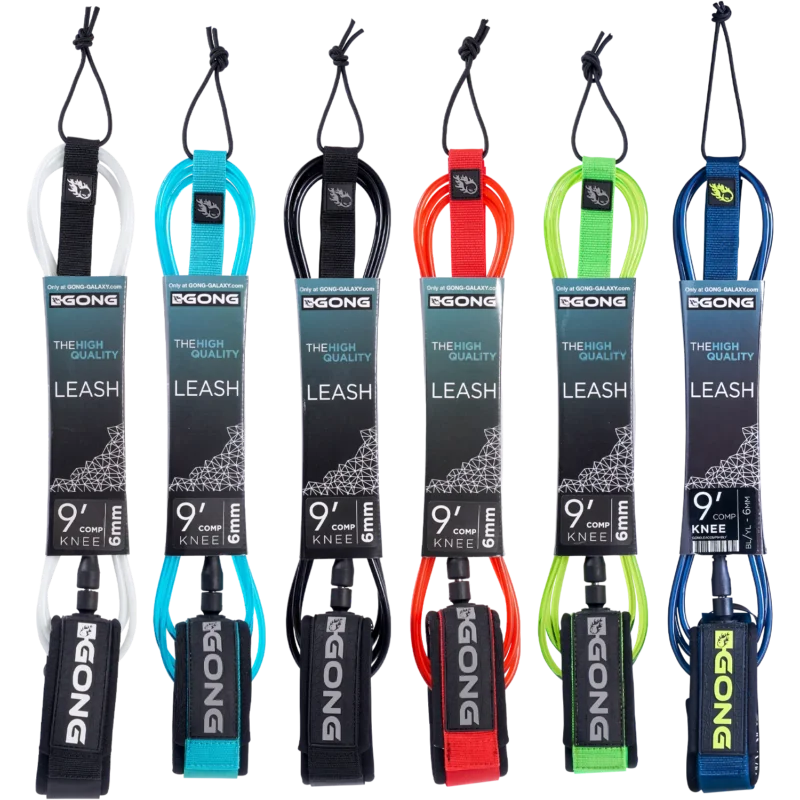 Surf Comp Knee Leash - 6mm - Red Marque