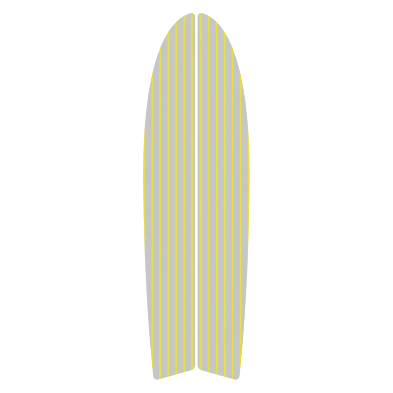 Retour Gratuit Front Pad SUP Cruising Brushed - GREY YELLOW