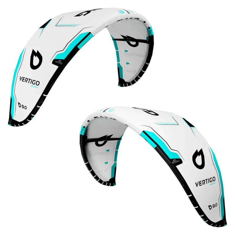 Kite Vertigo Aramid - Black Sky Blue Usine Directe