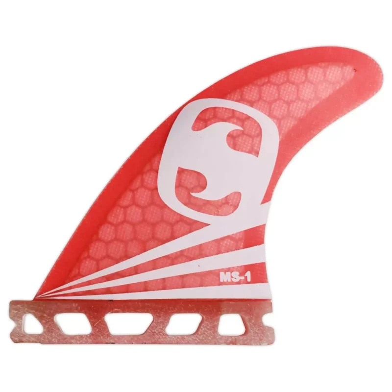 Ailerons de surf Mundo-surf MS-1 Core Lite Single Tab Red Paiement Sécurisé