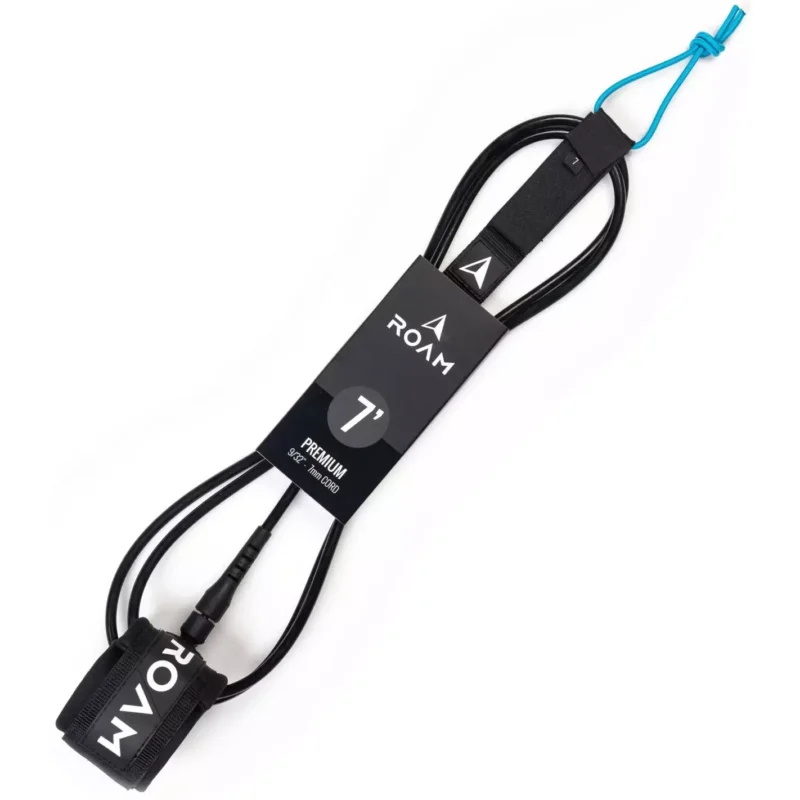 Leash de surf Roam Premium Longboard Ankle Black Seulement Aujourd'hui
