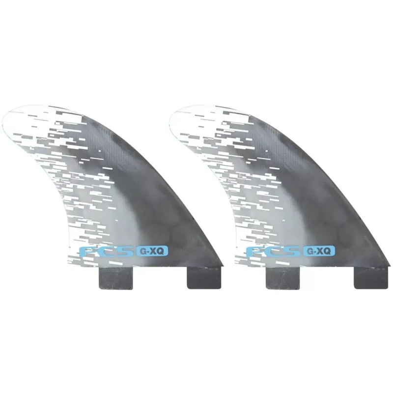 Usine Directe Ailerons de surf FCS PC Quad Rear Smoke/Blue