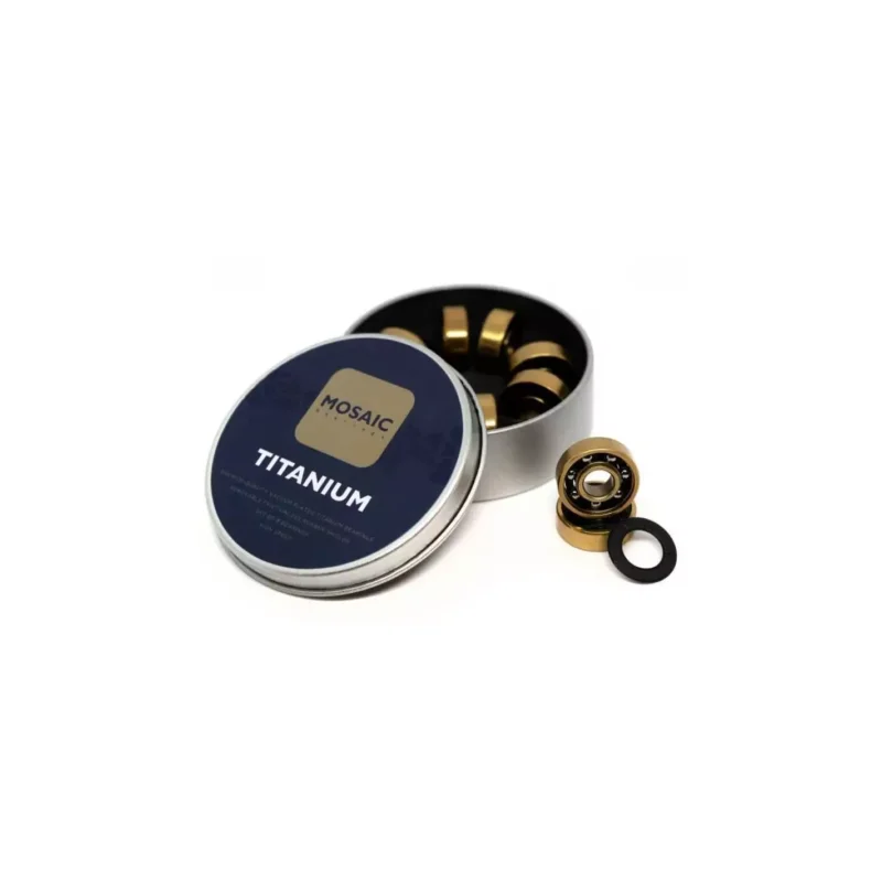 Meilleur Choix Roulements de skateboard Mosaic Titanium 1 ABEC 7 608RS Black