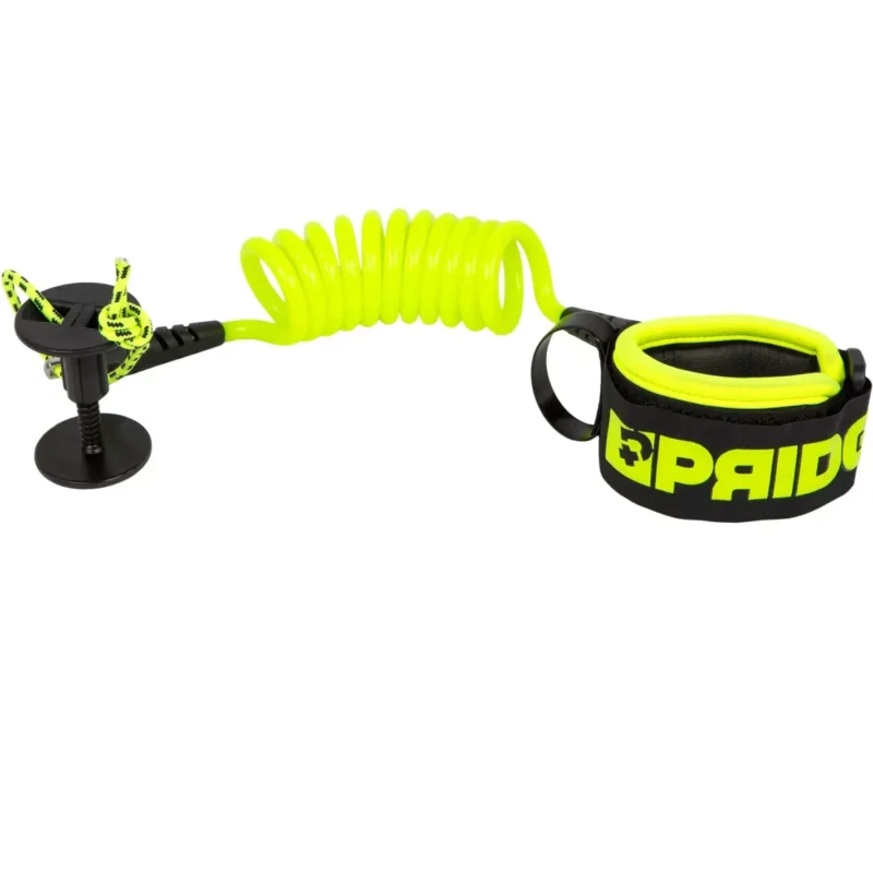 Leash de bodyboard Pride Deluxe wrist Fluro Yellow Offre Spéciale