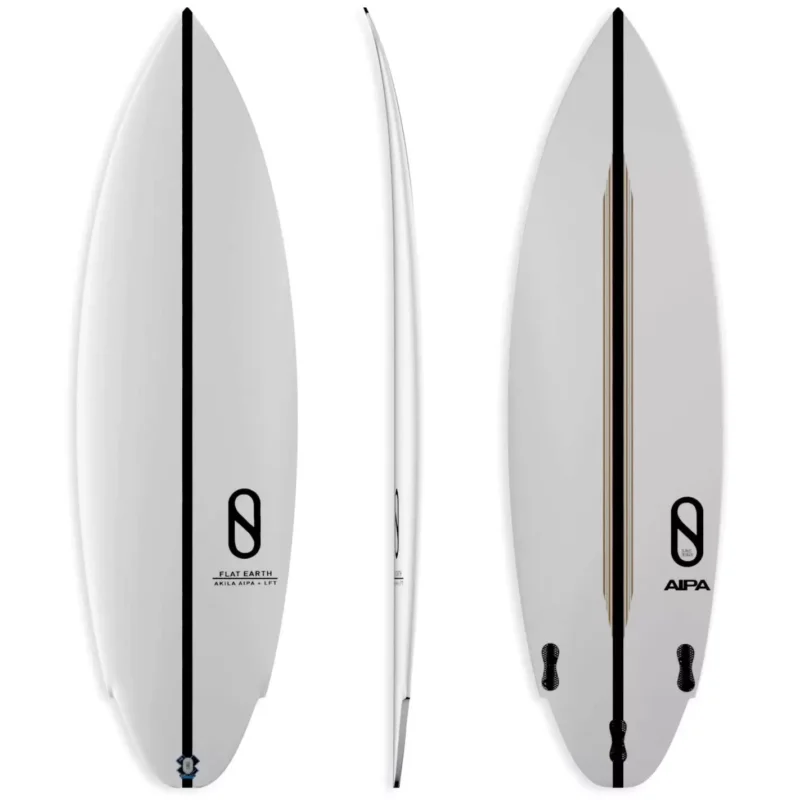Planche de surf Slater Designs Flat Earth LFT Noir/blanc Seulement Aujourd'hui
