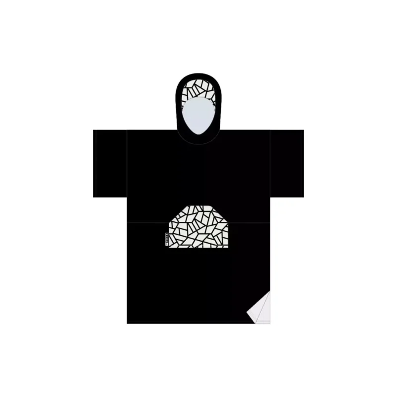 Poncho toalla Madness Black Mozaic Commande En Gros