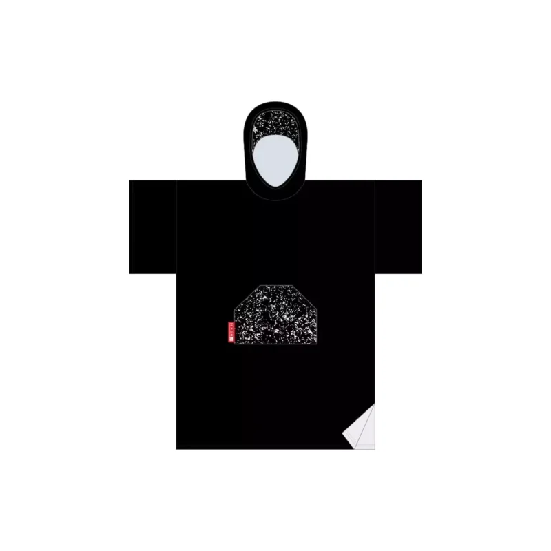 Poncho toalla Madness Black Speckle Retour Gratuit
