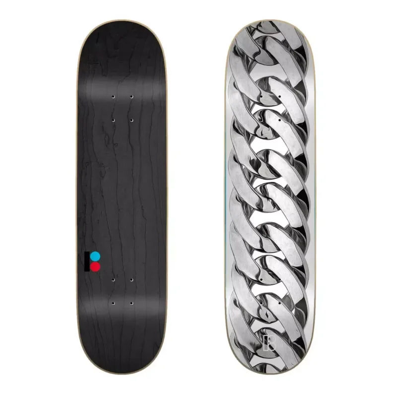 Top Vente Skateboard Plan B Chain Silver 8.0″