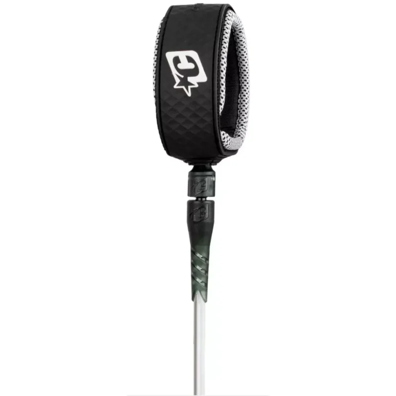 Authentique Leash de Surf Creatures Reliance Longboard ANKLE White/Black