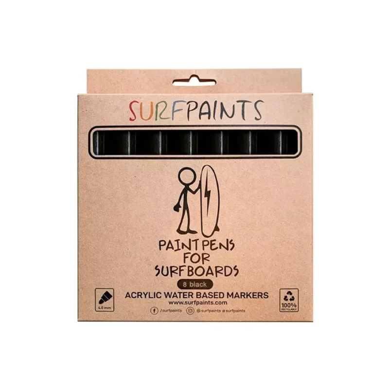 Peintures pour planches de surf SURFPAINTS Black Solde