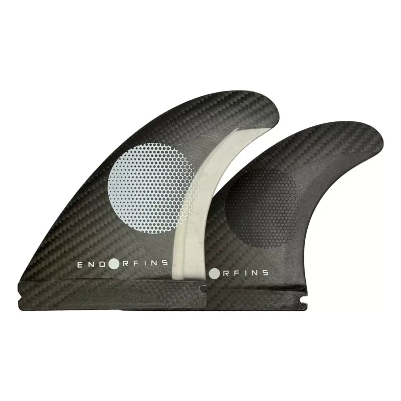 Certifié Ailerons de surf Endorfins KS1 Tri-Quad Black/White
