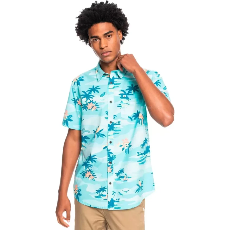 Expédié Aujourd'hui Chemise Quiksilver Birdwatcher blue