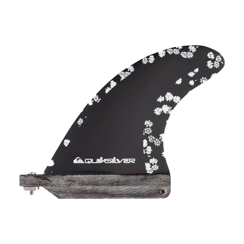 Aileron de surf longboard Quiksilver Black Single Fin Bon Marché