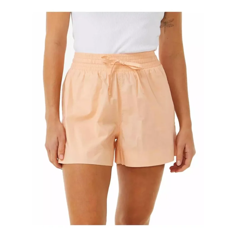 Short Rip Curl POPLIN CRUSHIN WALK SHORT BRIGHT PEACH Dernière Chance