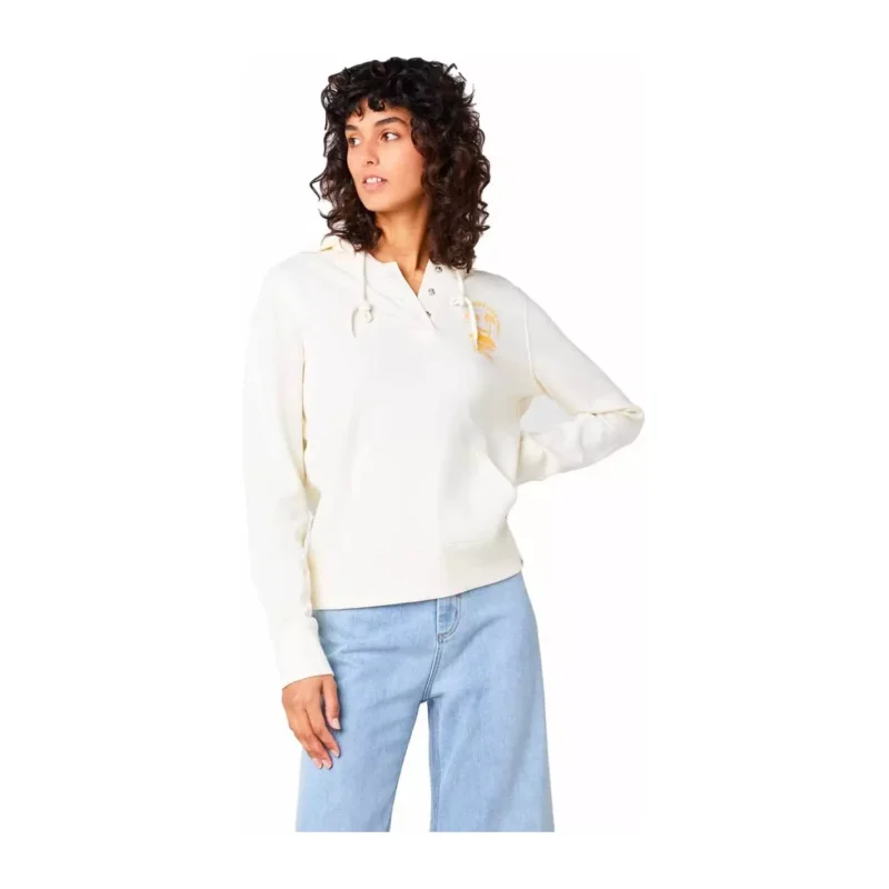 Bon Marché Sweat-shirt Rip Curl RE­ENTRY HOODIE Bone
