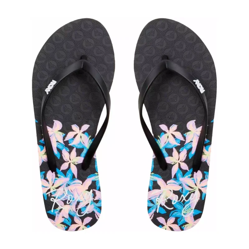 Tongs Roxy Viva Stamp Black/Boysenberry Petit Prix
