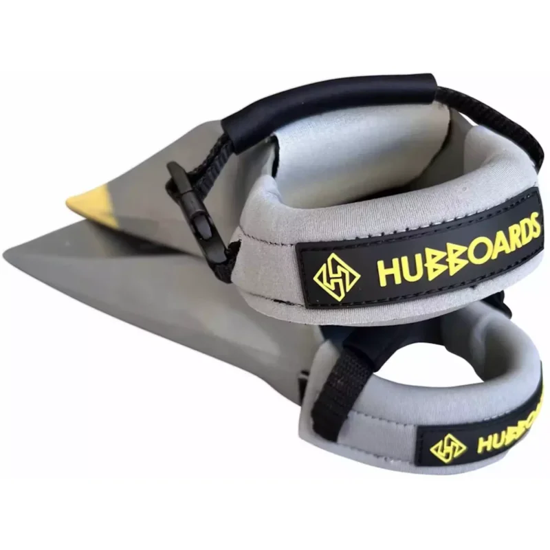 Dernière Chance Leash de palmes Hubboards Deluxe Fin Tethers Grey