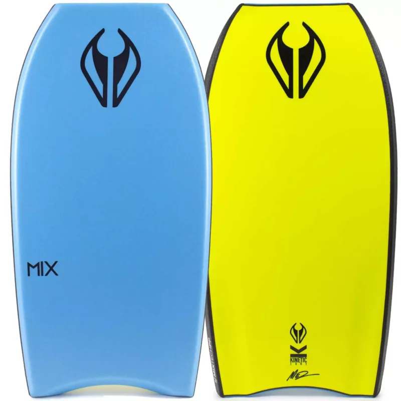 Planche de bodyboard NMD The Mix Tech PP Aqua/Fluro Yellow Authentique