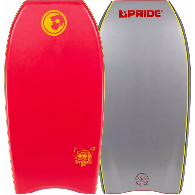 Planche de bodyboard Pride Stereo PE HD Red/Grey Vente Flash