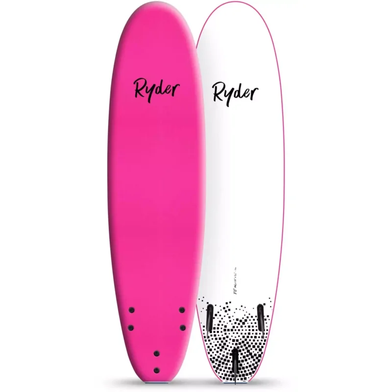 Planche de surf softboard Ryder Mal Pink/White Commander Vite
