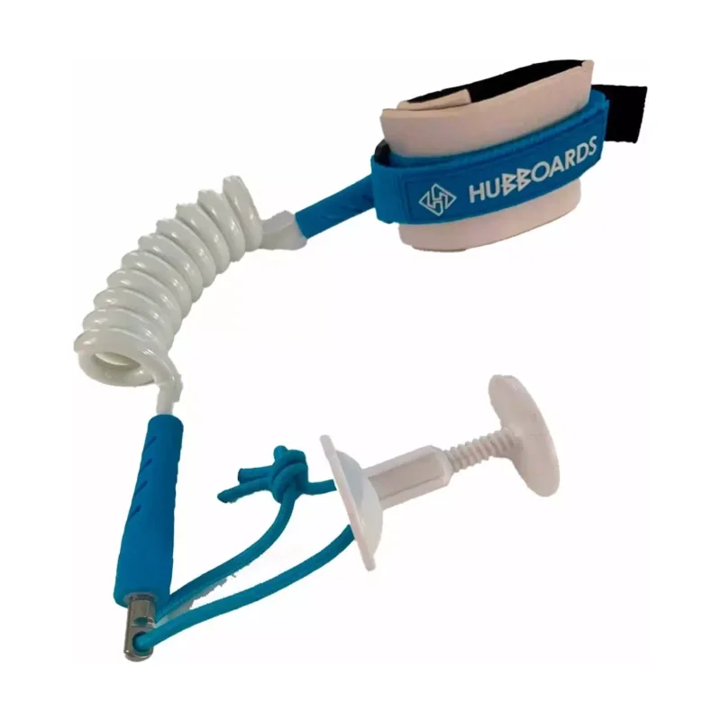 Leash de bodyboard Hubboards Comp wrist White/Blue Prix Bas