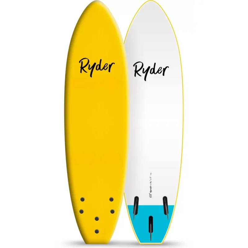 Planche de surf softboard Ryder Apprentice Thruster Yellow Nouvel Arrivage