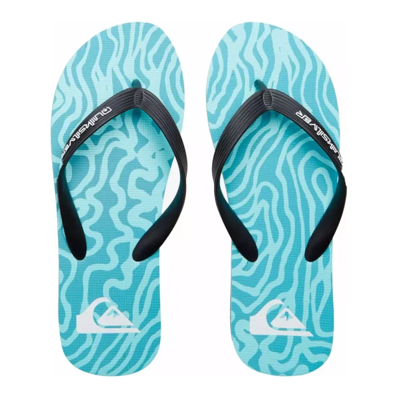 Vente Flash Tongs Quiksilver Molokai Art Blue 1