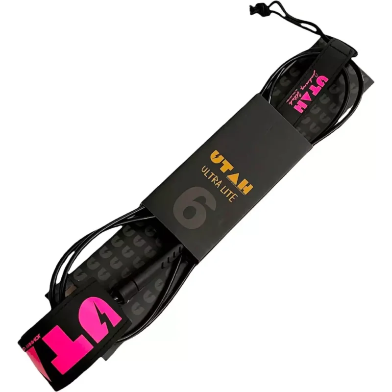 Nouvel Arrivage Surf Leash Utah Ultra Lite Black/Pink