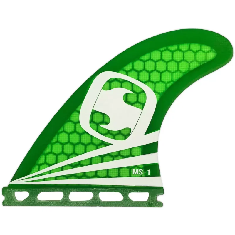 Ailerons de surf Mundo-surf MS-1 Core Lite Single Tab Green Prix Choc