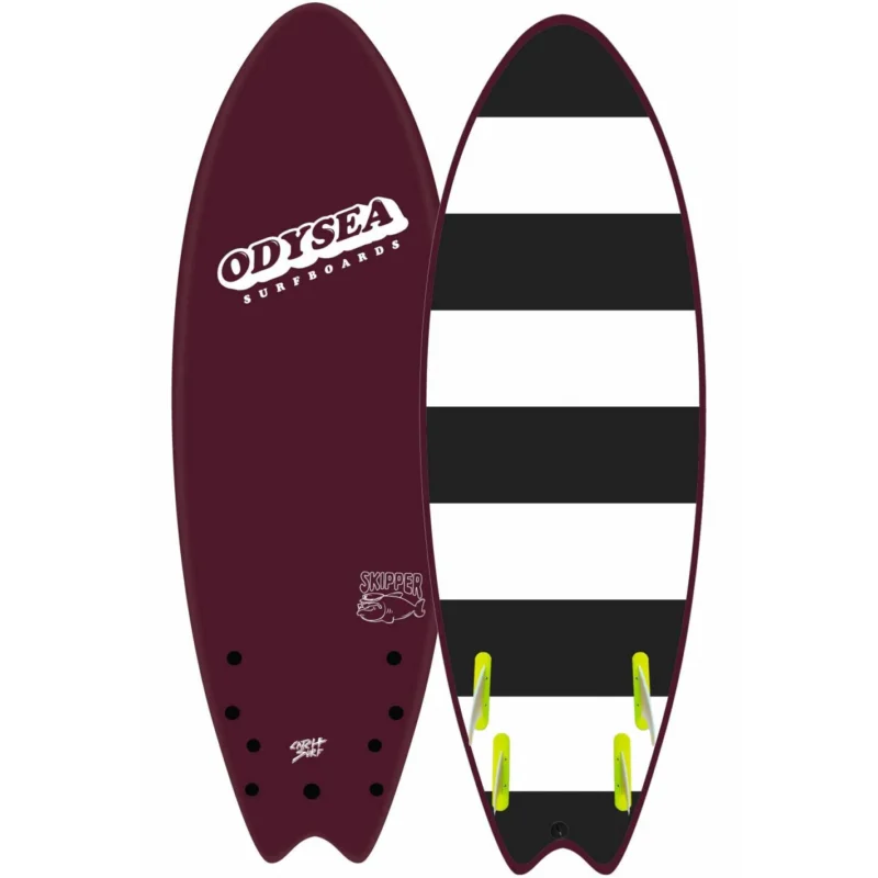 Planche de surf softboard Catch Surf Skipper Quad Maroon Petit Prix