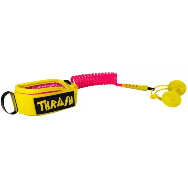 Bon Marché Leash de bodyboard Thrash 8mm Hive X Kids Serie Yellow/Pink