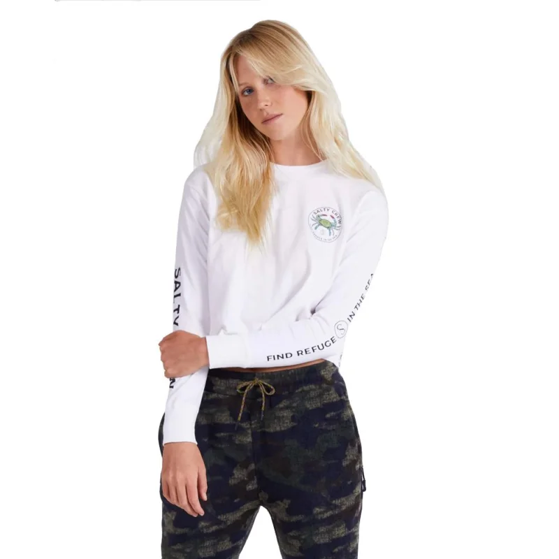 Meilleure Vente T-SHIRT SALTY CREW BLUE CRABBER CROP