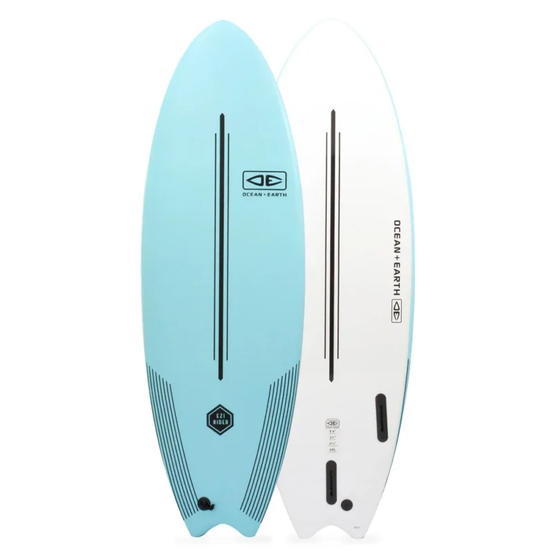 PLANCHE DE SURF OCEAN EARTH EZI RIDER 5‘6‘‘ - PASTEL BLUE Promotion Saisonnière
