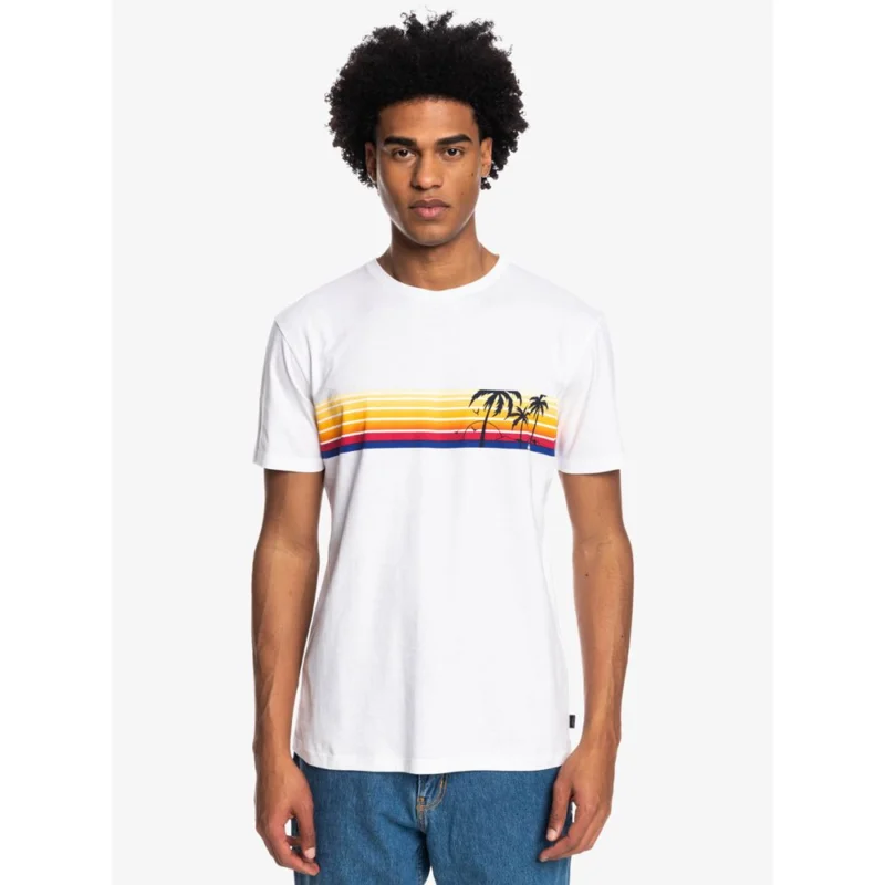 Meilleure Vente T-SHIRT QUIKSILVER OVER STRIPED