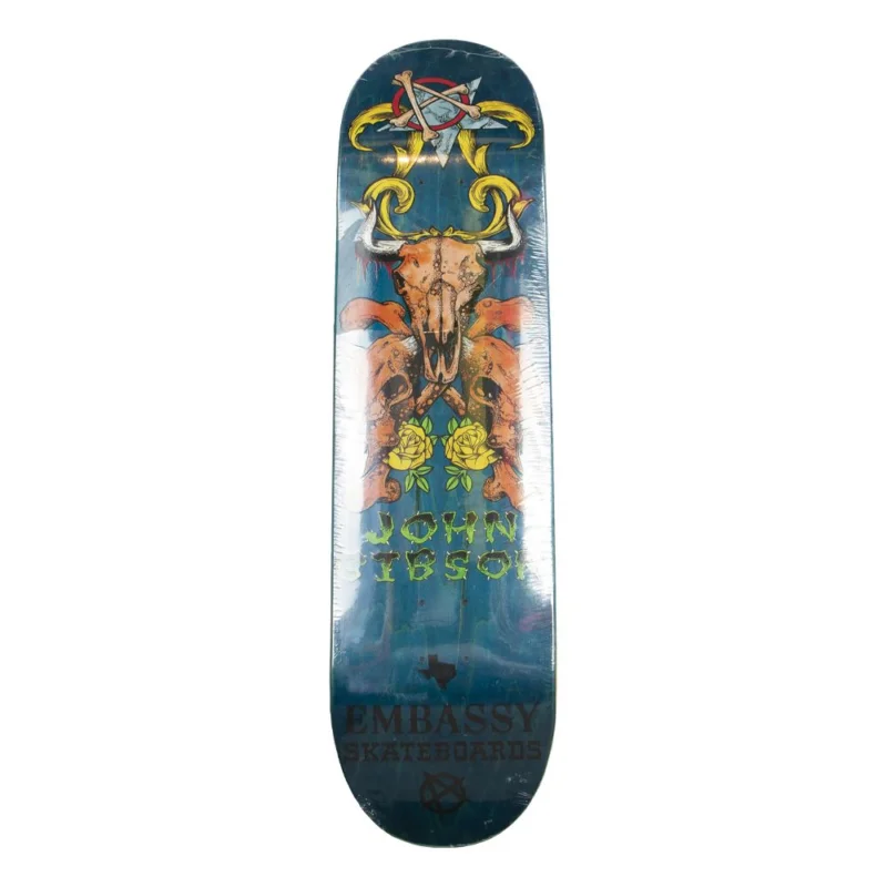 PLANCHE DE SKATE EMBASSY JOHN GIBSON 8.5‘‘ Prix Cassé