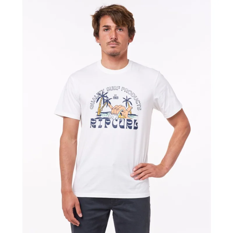 T-SHIRT RIP CURL HORIZON FRONT PRINT Bon Plan
