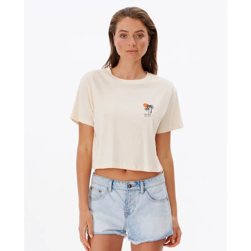 Solde T-SHIRT RIP CURL TROPIC SUN CROP