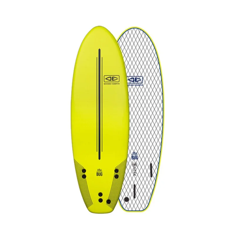 Seulement Aujourd'hui PLANCHE DE SURF OCEAN EARTH THE BUG 5‘6‘‘ - LIME