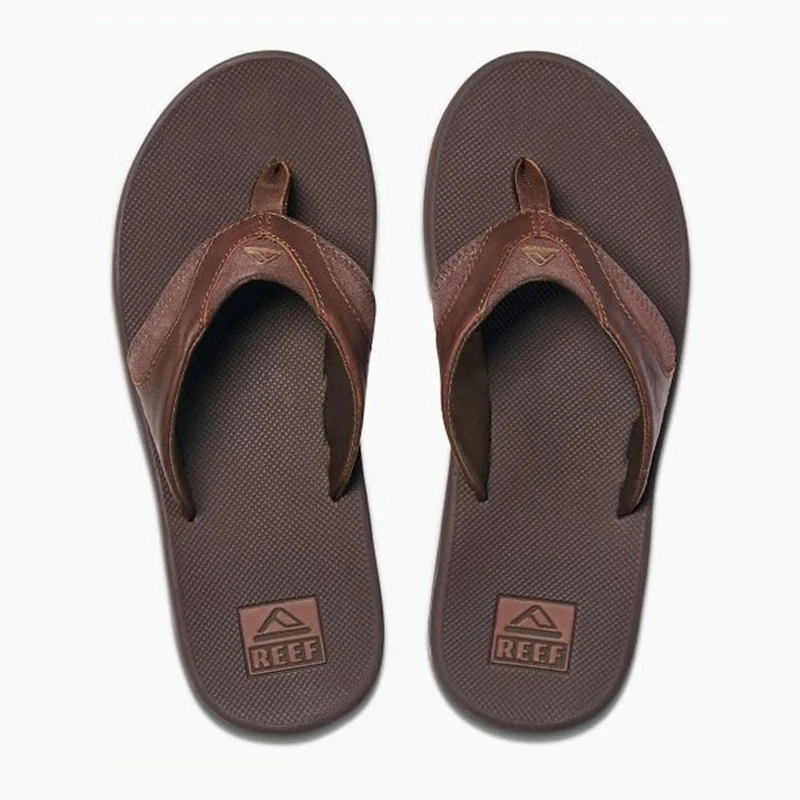 SANDALES REEF M LEATHER FANNING Authentique