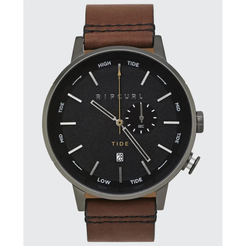 Paiement Sécurisé MONTRE RIP CURL DETROIT TIDE DIAL LTHR